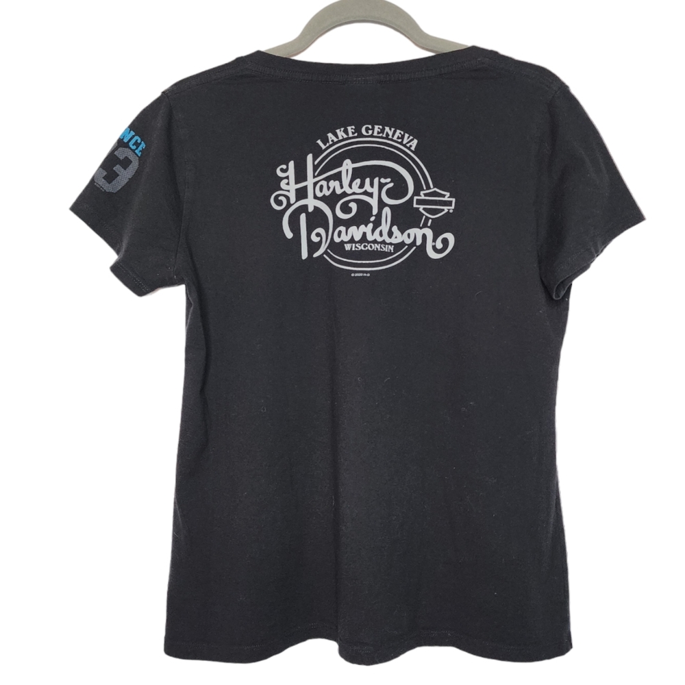 Harley Davidson Graphic T Shirt - Women's Large - Wisconsin - Picture 2 of 7